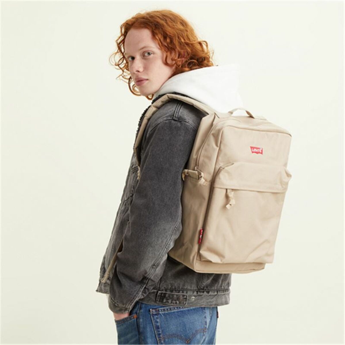 Casual Backpack Levi's L-Pack Standard Beige